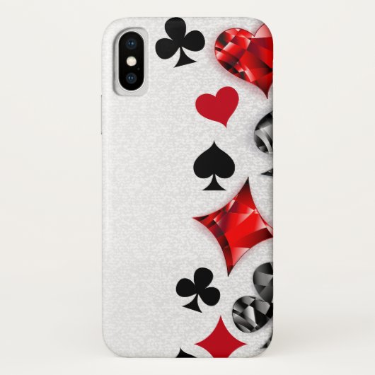 Poker Speler Gambler Spelen Kaart Suits Las Vegas Case-Mate iPhone Case (Achterkant)