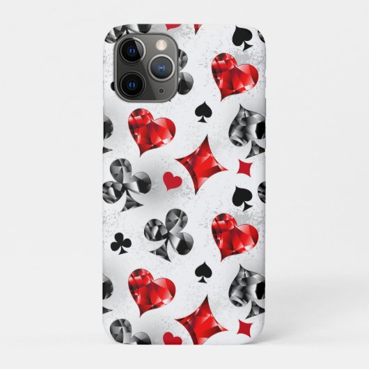 Poker Speler Gambler Spelen Kaart Suits Las Vegas Case-Mate iPhone Case (Achterkant)