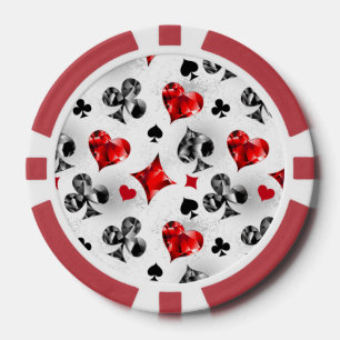 Poker Speler Gambler Spelen Kaart Suits Las Vegas Chips