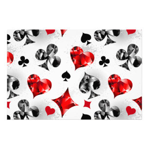 Poker Speler Gambler Spelen Kaart Suits Las Vegas Foto Afdruk