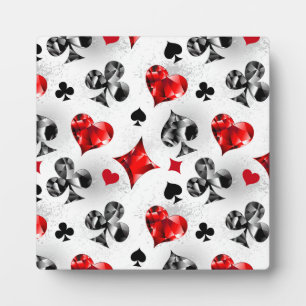 Poker Speler Gambler Spelen Kaart Suits Las Vegas Fotoplaat