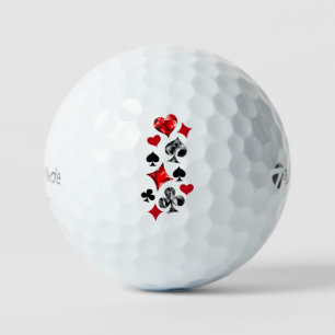 Poker Speler Gambler Spelen Kaart Suits Las Vegas Golfballen