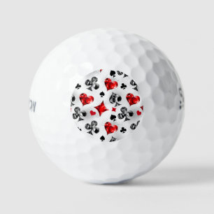 Poker Speler Gambler Spelen Kaart Suits Las Vegas Golfballen