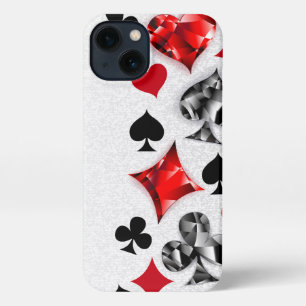 Poker Speler Gambler Spelen Kaart Suits Las Vegas iPhone 13 Hoesje