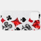 Poker Speler Gambler Spelen Kaart Suits Las Vegas iPhone Hoesje (Achterkant horizontaal)