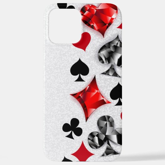 Poker Speler Gambler Spelen Kaart Suits Las Vegas iPhone Hoesje (Achterkant)
