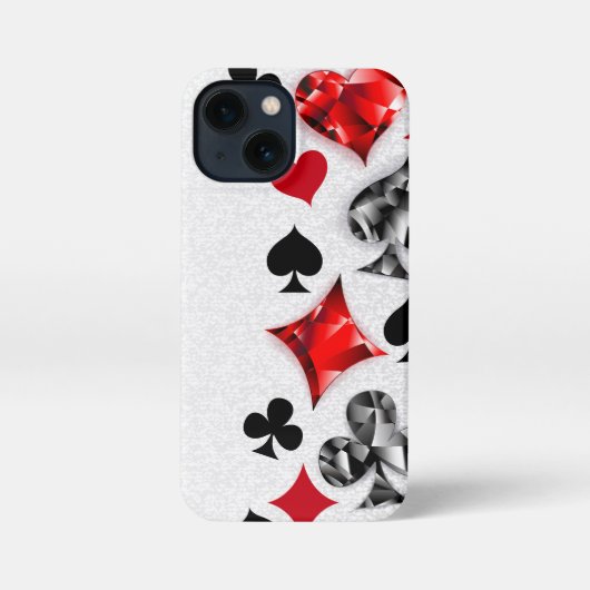Poker Speler Gambler Spelen Kaart Suits Las Vegas iPhone Hoesje (Achterkant)