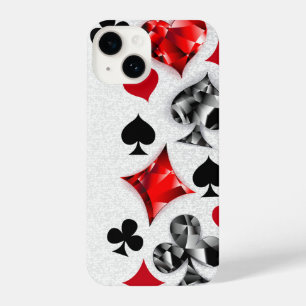 Poker Speler Gambler Spelen Kaart Suits Las Vegas iPhone 14 Hoesje