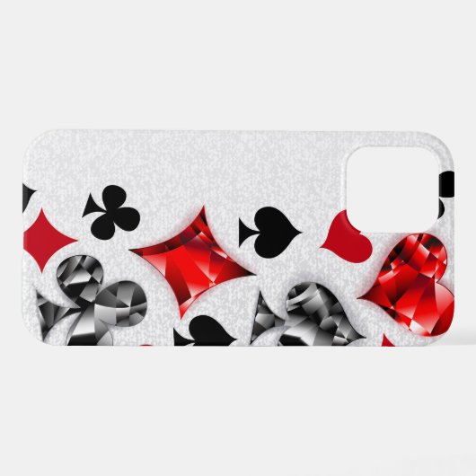 Poker Speler Gambler Spelen Kaart Suits Las Vegas iPhone Hoesje (Achterkant horizontaal)