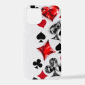 Poker Speler Gambler Spelen Kaart Suits Las Vegas iPhone Hoesje (Achterkant)