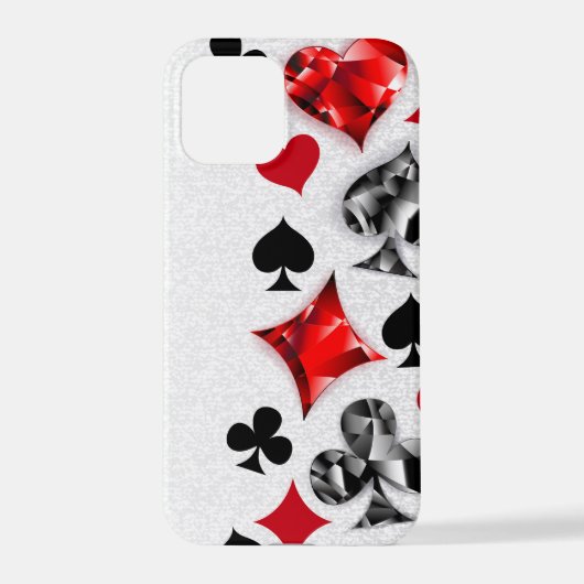 Poker Speler Gambler Spelen Kaart Suits Las Vegas iPhone Hoesje (Achterkant)