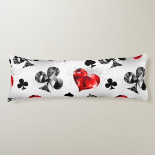 Poker Speler Gambler Spelen Kaart Suits Las Vegas Lichaamskussen