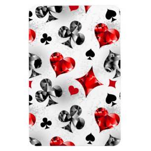 Poker Speler Gambler Spelen Kaart Suits Las Vegas Magneet