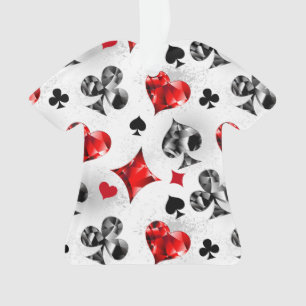 Poker Speler Gambler Spelen Kaart Suits Las Vegas Ornament