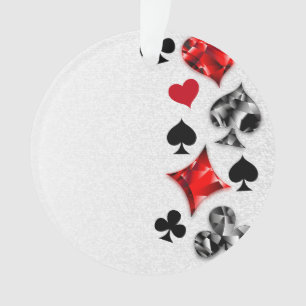 Poker Speler Gambler Spelen Kaart Suits Las Vegas Ornament