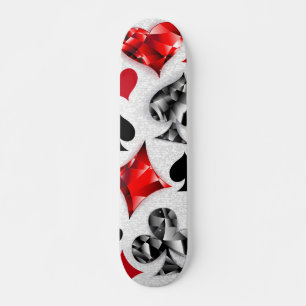 Poker Speler Gambler Spelen Kaart Suits Las Vegas Persoonlijk Skateboard