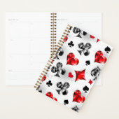 Poker Speler Gambler Spelen Kaart Suits Las Vegas Planner (Display)