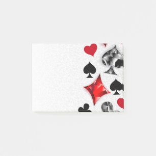 Poker Speler Gambler Spelen Kaart Suits Las Vegas Post-it® Notes