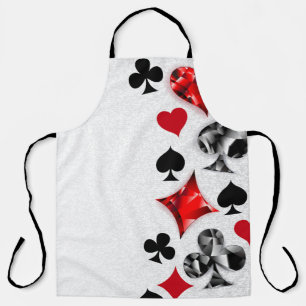 Poker Speler Gambler Spelen Kaart Suits Las Vegas Schort