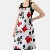 Poker Speler Gambler Spelen Kaart Suits Las Vegas Schort (Insitu)