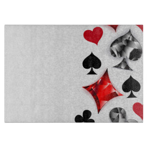 Poker Speler Gambler Spelen Kaart Suits Las Vegas Snijplank