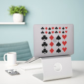Poker Speler Gambler Spelen Kaart Suits Las Vegas Sticker (Laptop op bureau)