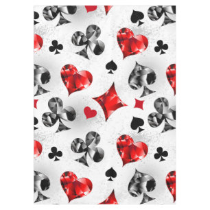 Poker Speler Gambler Spelen Kaart Suits Las Vegas Tafelkleed