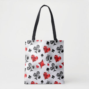Poker Speler Gambler Spelen Kaart Suits Las Vegas Tote Bag