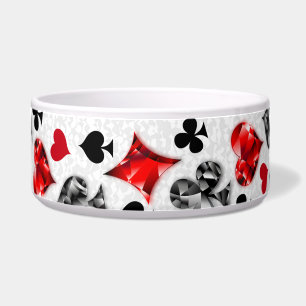 Poker Speler Gambler Spelen Kaart Suits Las Vegas Voerbakje