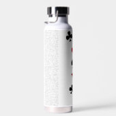 Poker Speler Gambler Spelen Kaart Suits Las Vegas Waterfles (Rechts)