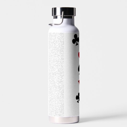 Poker Speler Gambler Spelen Kaart Suits Las Vegas Waterfles (Rechts)