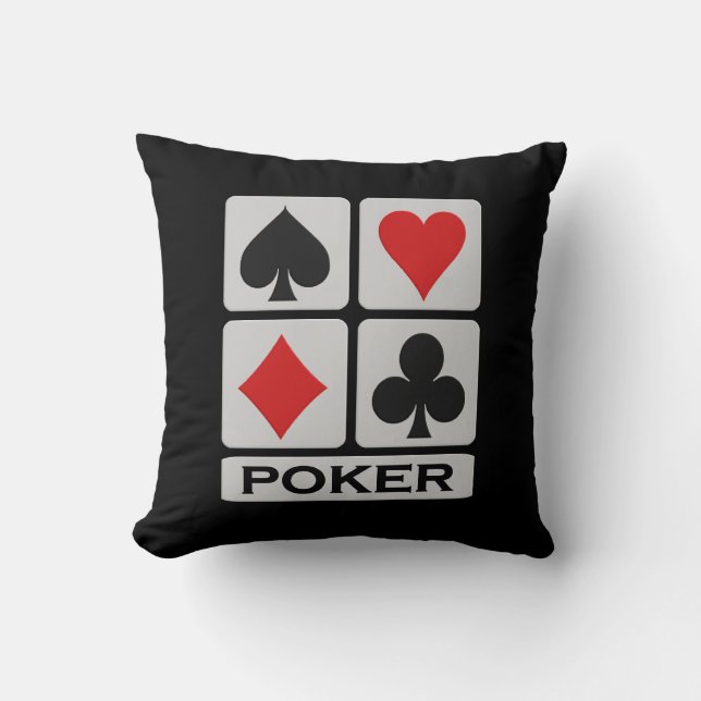 Poker Speler gooien kussen (Voorkant)