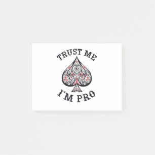 Poker Speler Grappige Quote Ontwerp Post-it® Notes