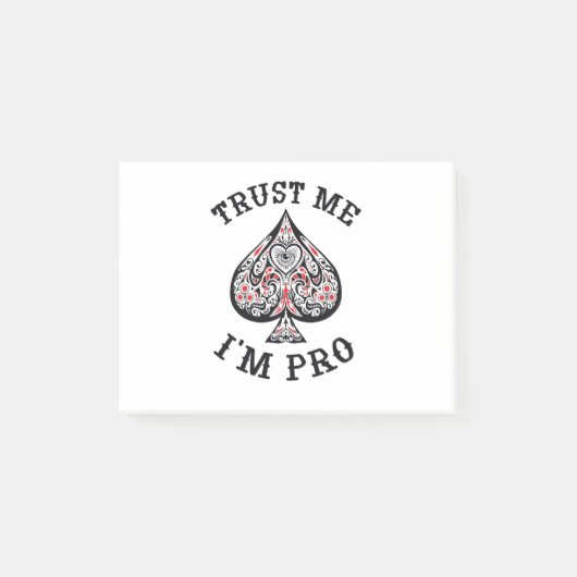 Poker Speler Grappige Quote Ontwerp Post-it® Notes (Voorkant)