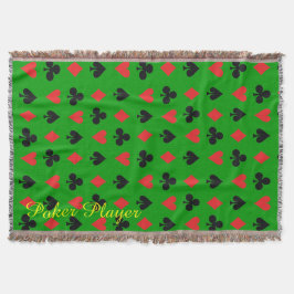 Poker Speler Kaart Suits Deken