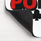 Poker Speler mousepad Muismat (Hoek)