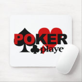 Poker Speler mousepad Muismat (Met muis)