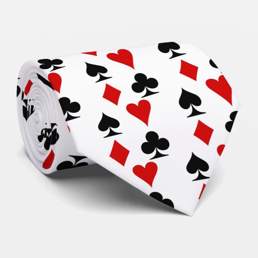 Poker Stropdas (Opgerold)