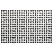 Poker Suits Black & White Poker Thleed Pattern Stof (Fat Quarter)