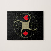 Poker Suits Jigzaag Puzzle Legpuzzel (Horizontaal)