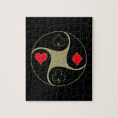 Poker Suits Jigzaag Puzzle Legpuzzel (Verticaal)