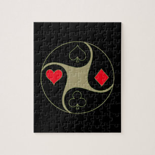 Poker Suits Jigzaag Puzzle Legpuzzel