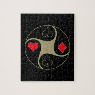 Poker Suits Jigzaag Puzzle Legpuzzel