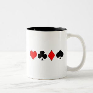 Poker Suits-Mok Tweekleurige Koffiemok