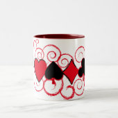 Poker Swirls Suits mok (Center)