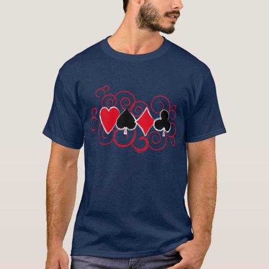 Poker Swirls T-shirt (Voorkant)