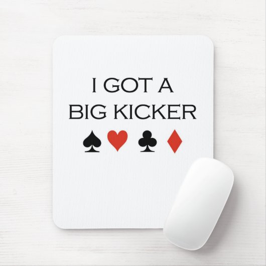 Poker T-shirts: "Big Kicker" Muismat (Met muis)
