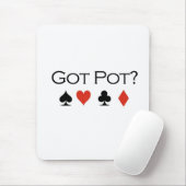 Poker T-shirts: "Heb je een pot?" Muismat (Met muis)