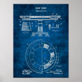 Poker Table Patent Design Decor Poster nr. 1 (Voorkant)