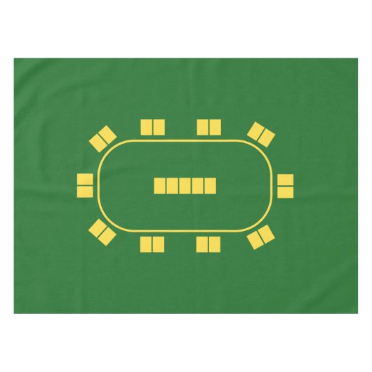 Poker Tabletop Tafelkleed (Voorkant (Horizontaal))